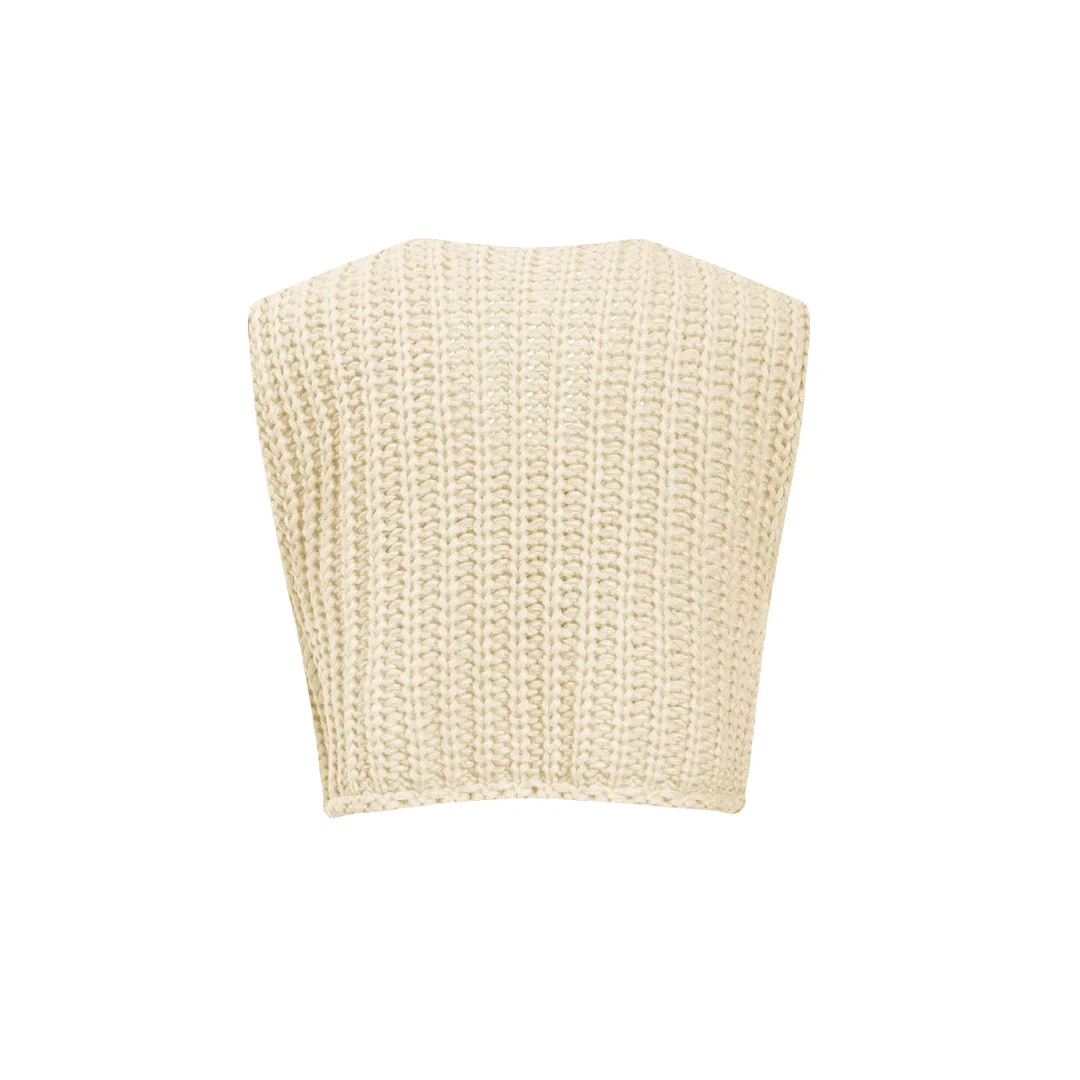 Elegante beige Weste